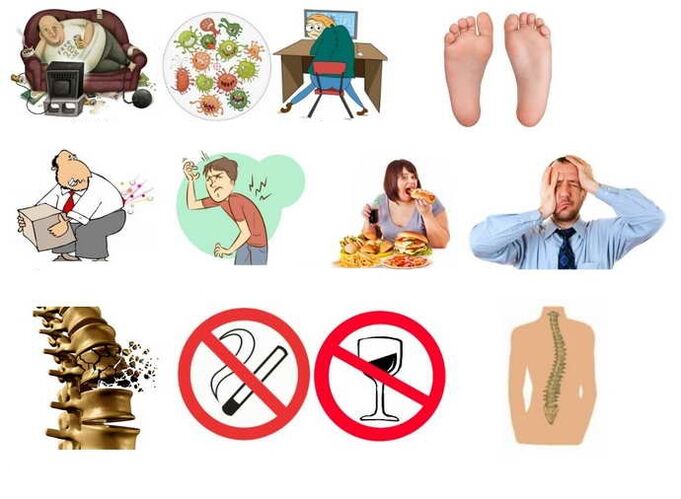 Many reasons for osteochondrosis