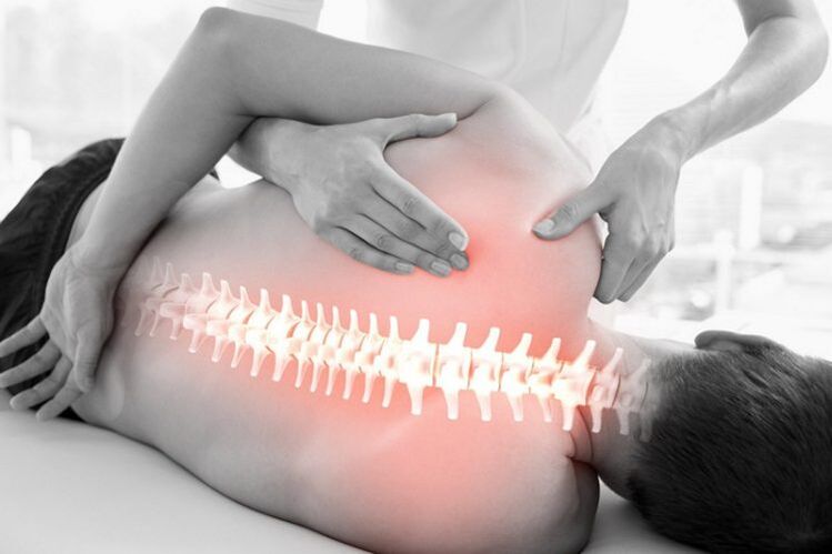 Manual therapy sessions for osteochondrosis of the thoracic spine